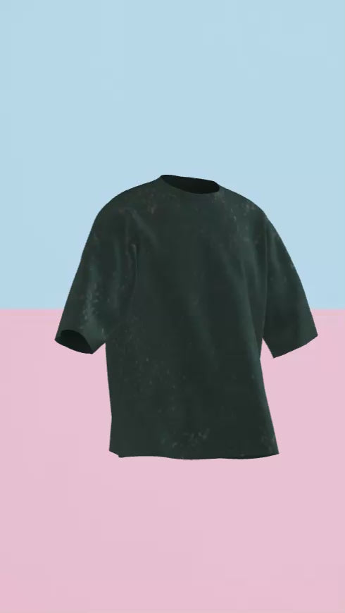 "Burnout Chic" – Oversized Call Center T-Shirt for the Emotionally Washed